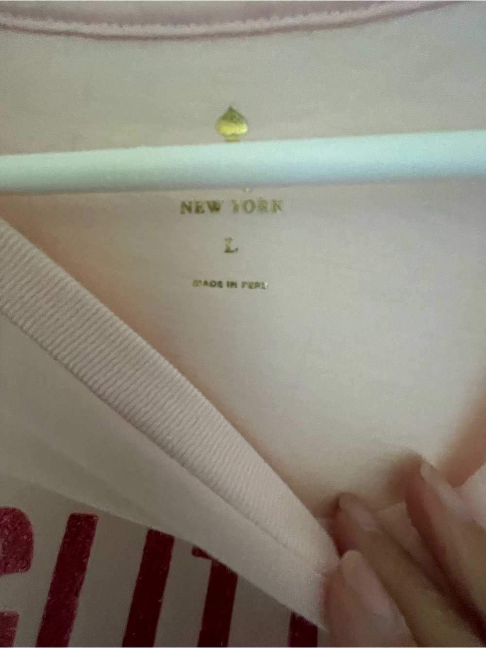 kate spade Pink Graphic 'Glitter Is My Favorite Color' Tee - Picture 2 of 2